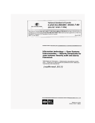 CAN/CSA-ISO/IEC 10181-7-00 (R2013)