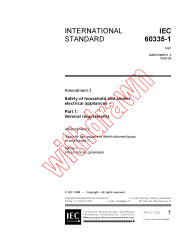 IEC 60335-1:1991/AMD2:1999