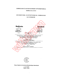 IEC 60688-1:1980/AMD2:1988