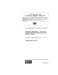 CAN/CSA-ISO/IEC 8602-97 (R2015)