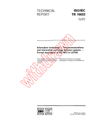 ISO/IEC TR 10023:1992