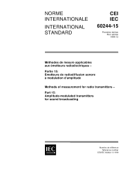 IEC 60244-15:1999