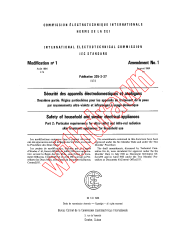 IEC 60335-2-27:1978/AMD1:1984