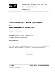 ISO/IEC 11179-3:2003/COR1:2004