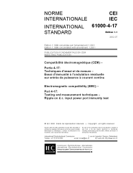 IEC 61000-4-17:1999+AMD1:2001 Consolidated