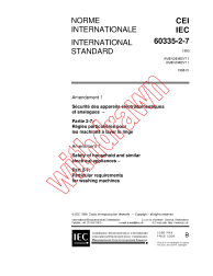 IEC 60335-2-7:1993/AMD1:1998
