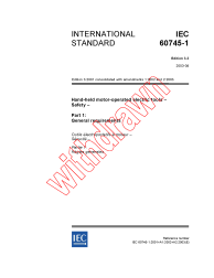 IEC 60745-1:2001+AMD1:2002+AMD2:2003 Consolidated