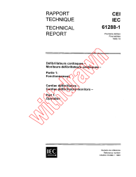 IEC TR 61288-1:1993