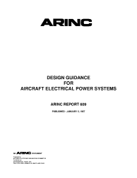 ARINC Report 609:1987