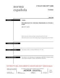 UNE-EN ISO 5077:2008 ERRATUM:2008