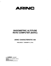 ARINC Characteristic 595:1975