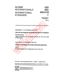 IEC 60335-2-23:1986/AMD1:1990