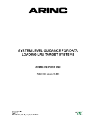 ARINC Specification 850:2024