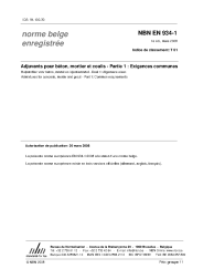 NBN EN 934-1:2008
