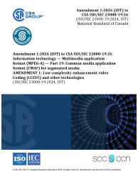 CSA ISO/IEC 23000-19:26/A1:26