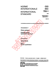 IEC 60793-1:1989/AMD1:1991