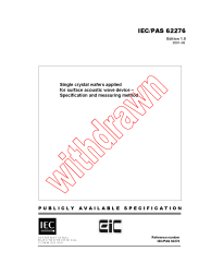 IEC PAS 62276:2001