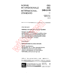 IEC 60249-2-18:1992/AMD1:1993