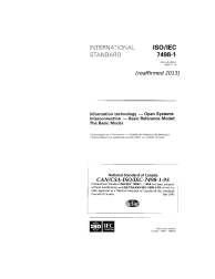 CAN/CSA-ISO/IEC 7498-1-95 (R2013)