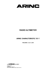 ARINC Characteristic 707-7:2009