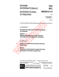 IEC 60335-2-13:1993/AMD1:1993