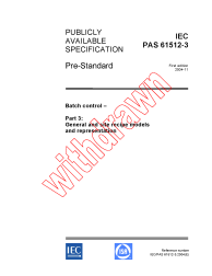 IEC PAS 61512-3:2004