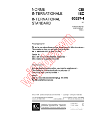 IEC 60297-4:1995/AMD1:1999