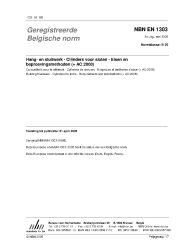NBN EN 1303:2005