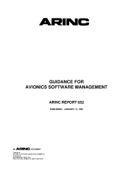 ARINC Report 652:1993