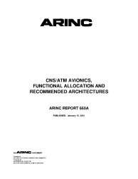 ARINC Report 660A:2001