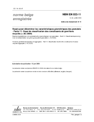 NBN EN 933-11:2009