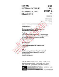 IEC 60384-2:1982/AMD1:1987