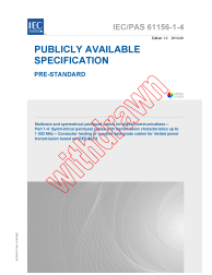 IEC PAS 61156-1-4:2010