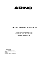 ARINC Specification 601:1981