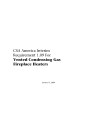 CSA America Interim Requirement 1.09 for Vented Condensing Gas Fireplace Heaters